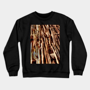 texture of wicker, wicker brace Crewneck Sweatshirt